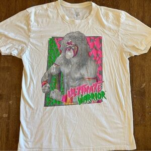 WWE Ultimate Warrior Mens Graphic T-Shirt - White